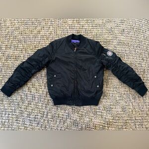 Madden Girl women’s puffer jacket black/orange, small/petite, fall/winter